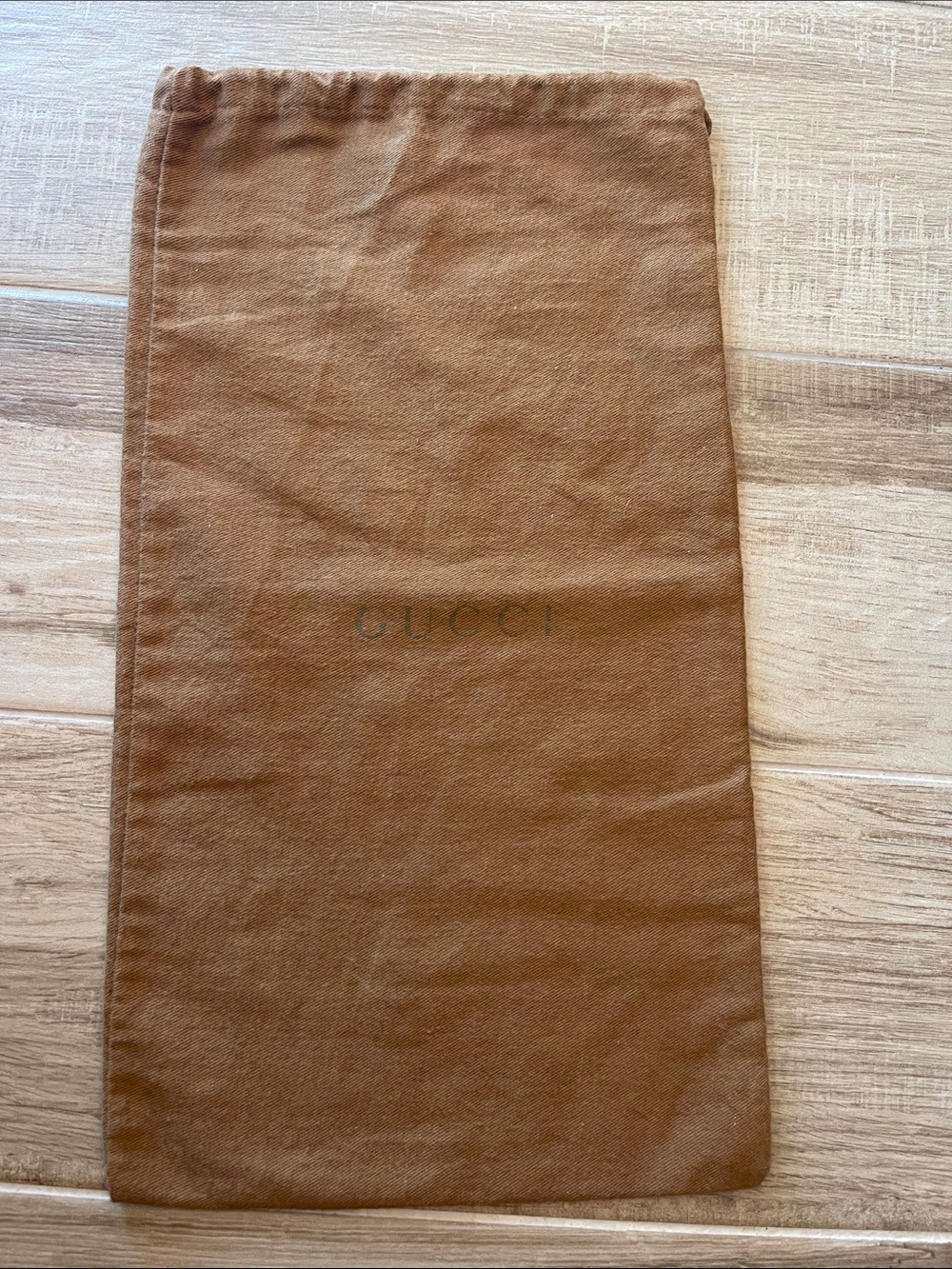 Gucci Brown Logo Dust Bag